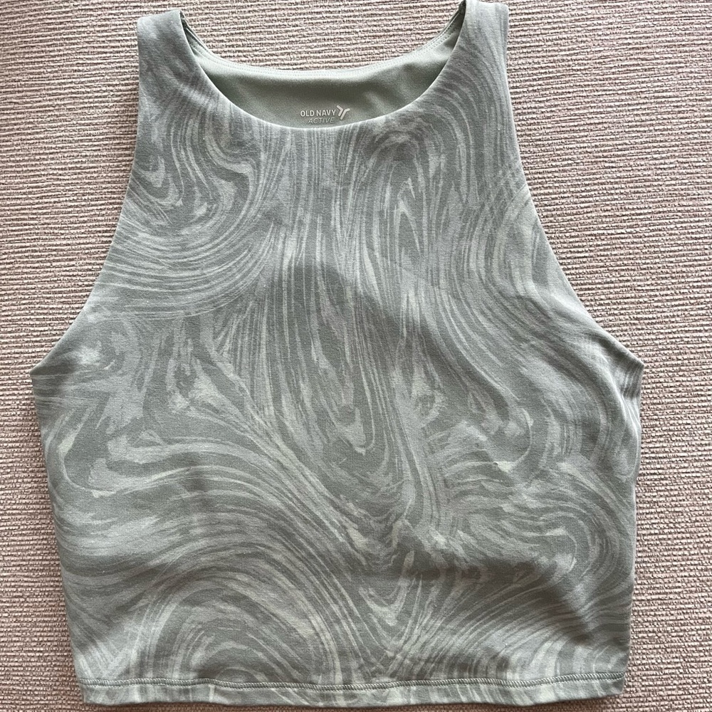 old navy power bill cropped longline bra